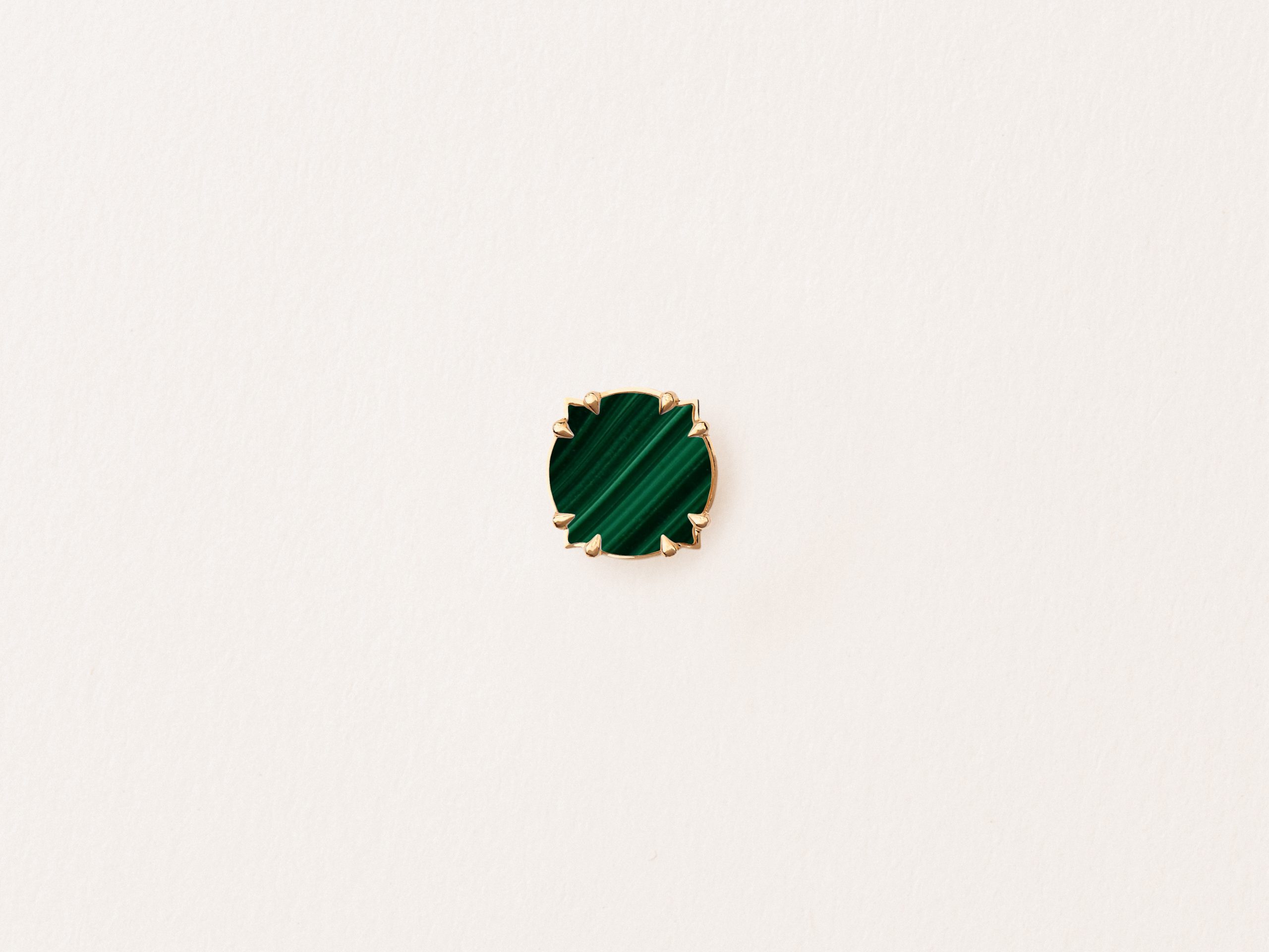 Boucle d'oreille Malachite